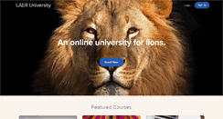 Desktop Screenshot of laeruniversity.com